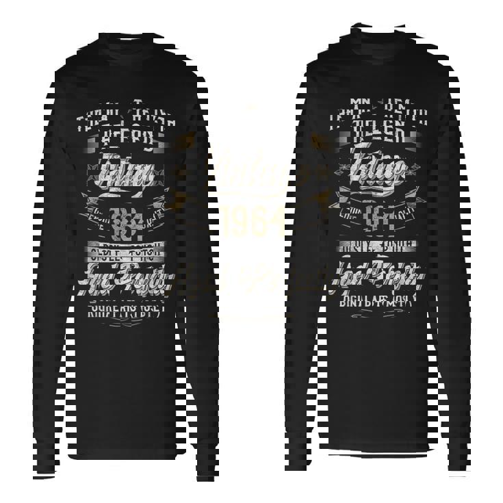 61 歳の誕生日プレゼント ヴィンテージ 1964 男性 面白い 61 歳 1964 長袖Tシャツ