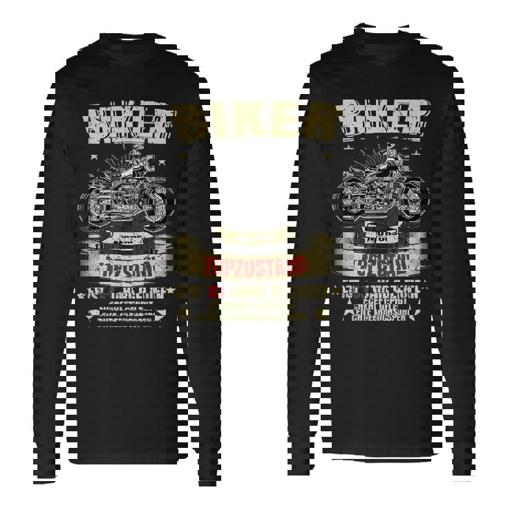 メンズ 63歳の誕生日 男性 バイカー オートバイ レジェンド ギフトアイデア 長袖Tシャツ
