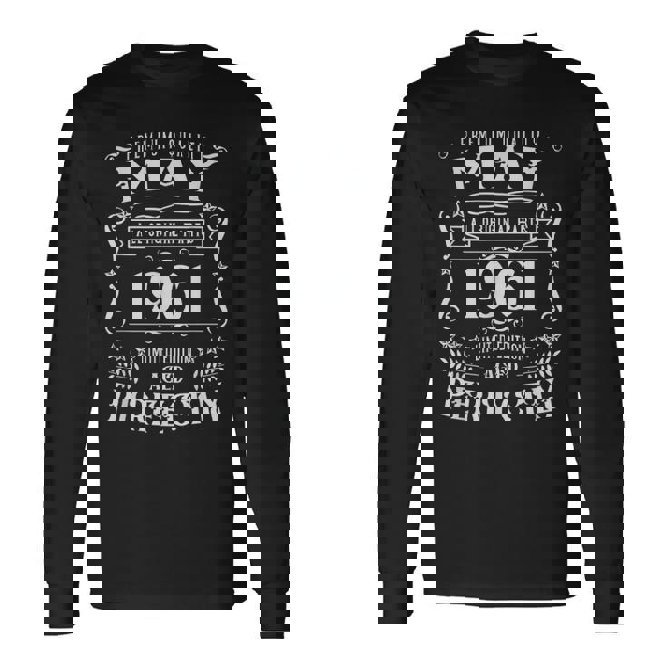 63歳の誕生日伝説は1961年5月に誕生しました。 長袖Tシャツ