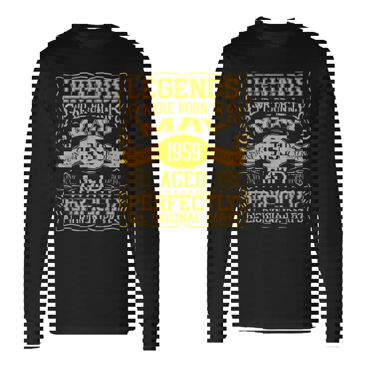 66歳の誕生日伝説は1959年5月に誕生しました。 長袖Tシャツ ギフトのアイデア