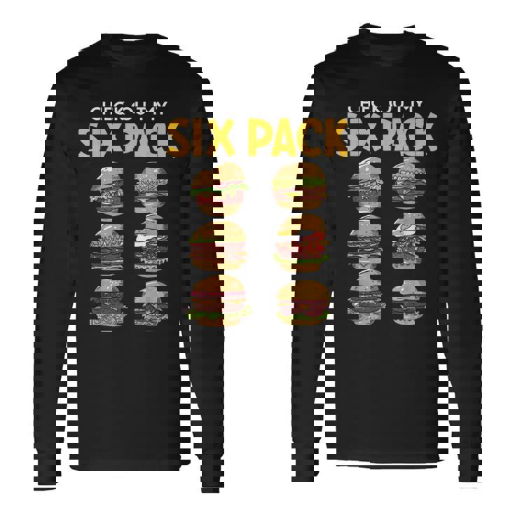 6パック バーガー 長袖Tシャツ
