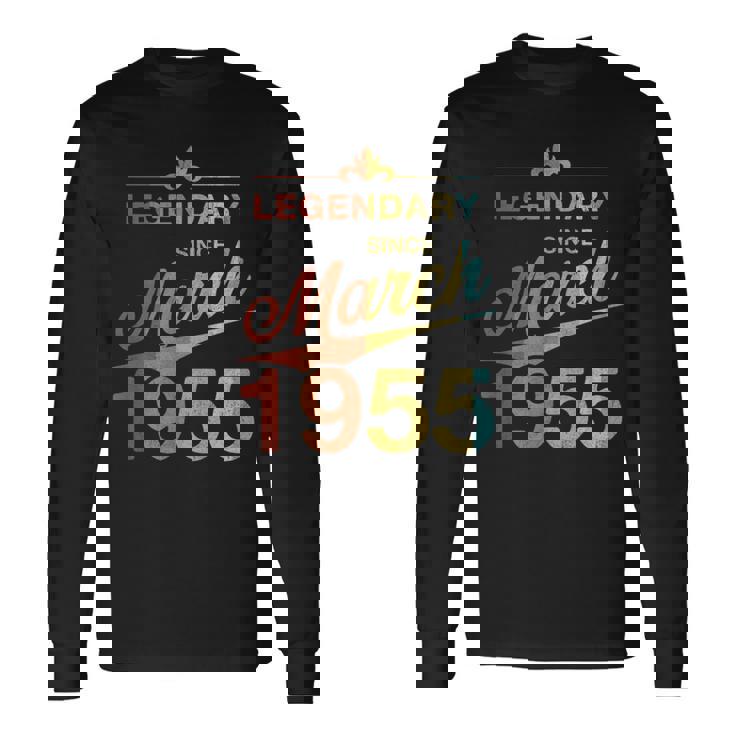 70Th Birthday 1955年3月生まれ 70歳 ヴィンテージ 長袖Tシャツ