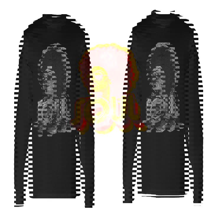 70年代 ファンク アフロソウル レトロ ヴィンテージ 70年代 レトロ ソウル 長袖Tシャツ