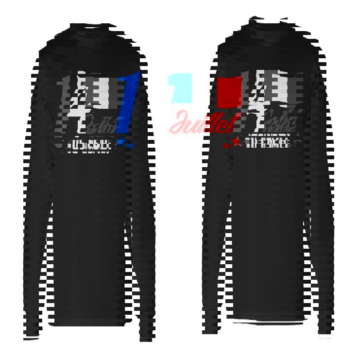 7月14日 全国共和党 フランス トリコロール 長袖Tシャツ