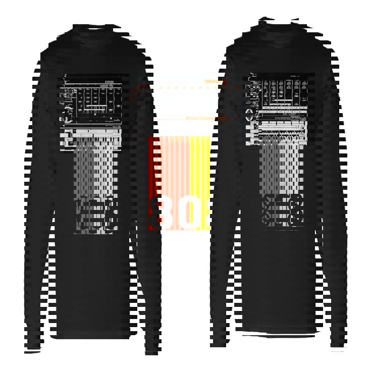 808 ドラム マシン 音楽 ビーツ 長袖Tシャツ