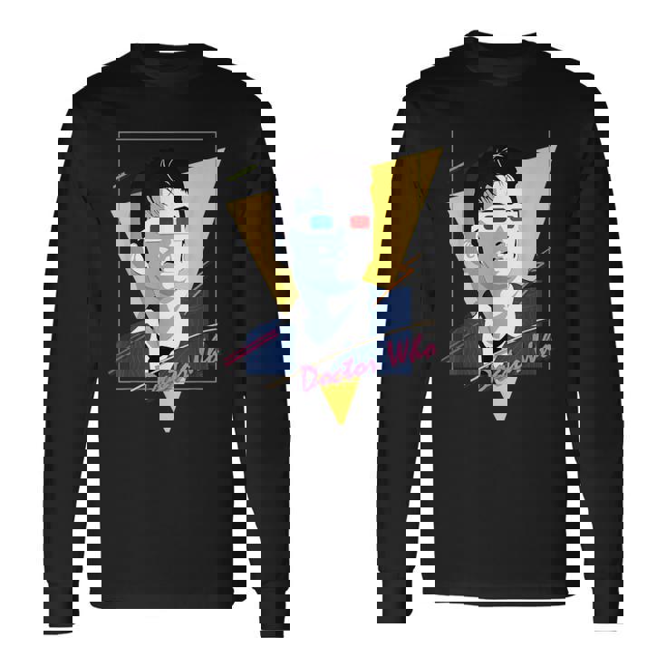 80年代テナントレトロタイムトラベラーsfファン。 長袖Tシャツ