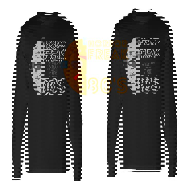 80年代以降のホラーフリーク、80年代スラッシャー映画 長袖Tシャツ