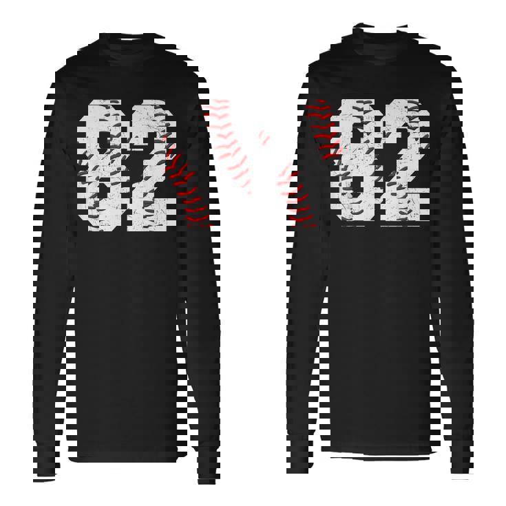 82 誕生日 野球 テーマ 誕生日 パーティー お祝い 82歳 長袖Tシャツ