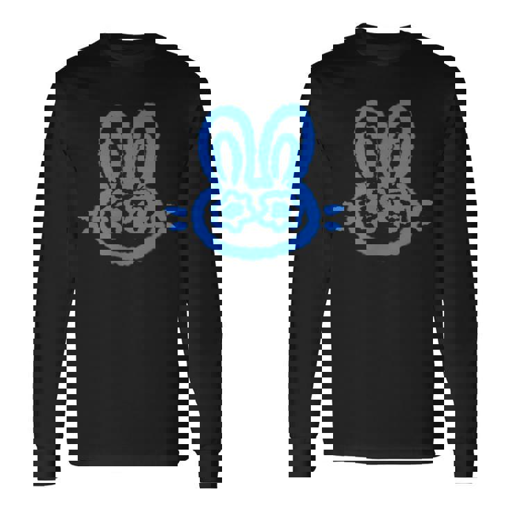 90S Y2k 泣いているウサギ うさぎは星空の下で悲しい 長袖Tシャツ