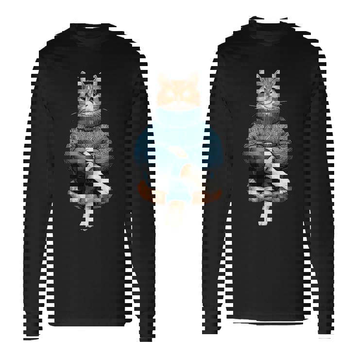 A Cozy Cat Wear Aweater And お揃い パンツ 長袖Tシャツ