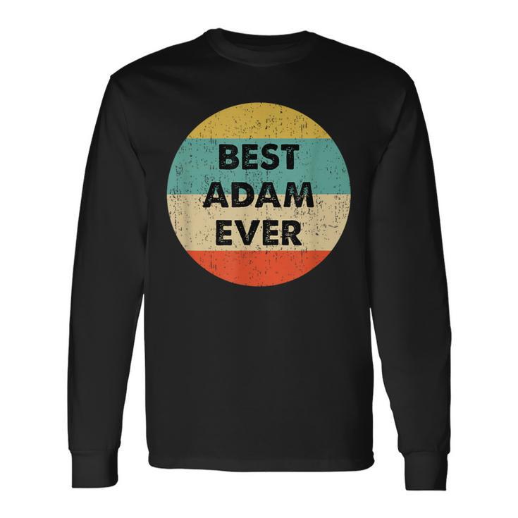 Adam Name T-shirt à manches longues