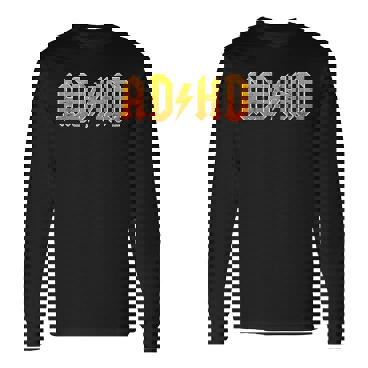 Adhd ロッカーtシャツ メンズ レディース キッズ 長袖Tシャツ