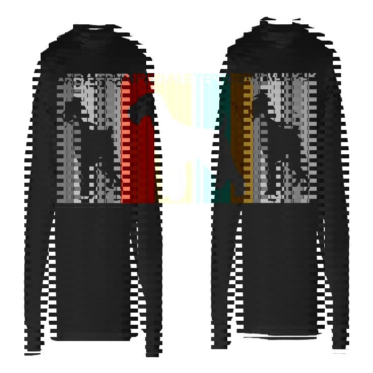 Airedale Terrier エアデール・テリア 長袖Tシャツ