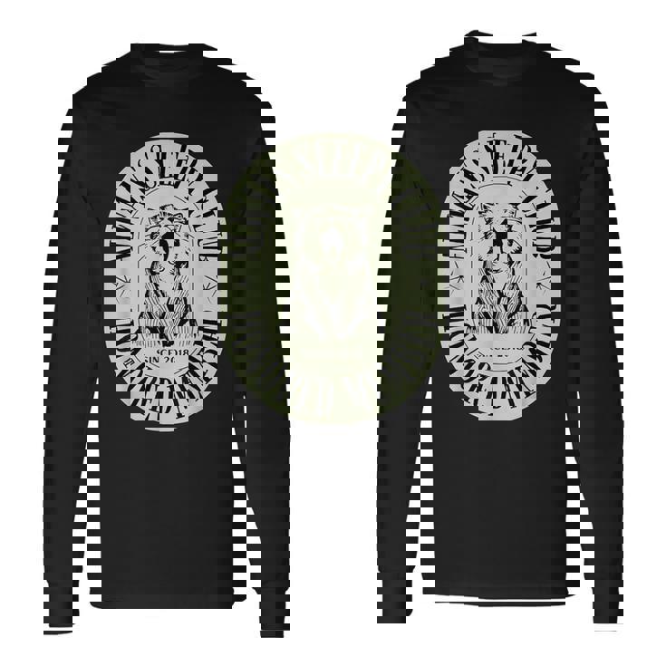 Alwaysleepy Club 男性用の面白いプリント、グラフィック 長袖Tシャツ