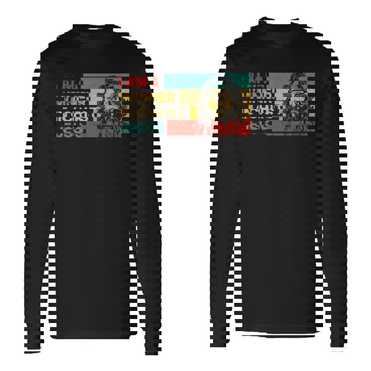 I Am A Winner In Jesus Krist God Faith Jesus 長袖Tシャツ