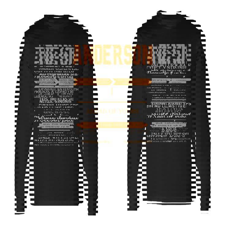 Anderson Completely Unexplainable Notices Everything But Won’T Say It Name Long Sleeve T-Shirt