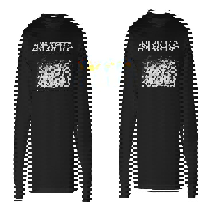 Antarctica Pinguins Birds Poleouth Antarctic Experience 長袖Tシャツ