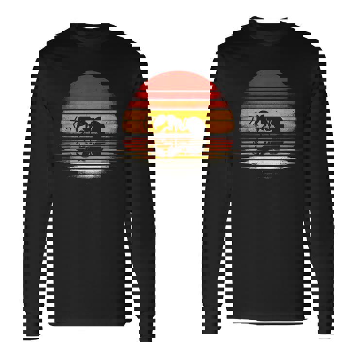 Antunset レトロスタイル サファリ ヴィンテージ 70年代の昆虫 長袖Tシャツ