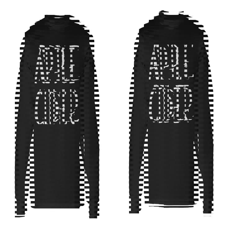 Apple Cider デザイン メンズ レディース 面白い アップルサイダー 長袖Tシャツ