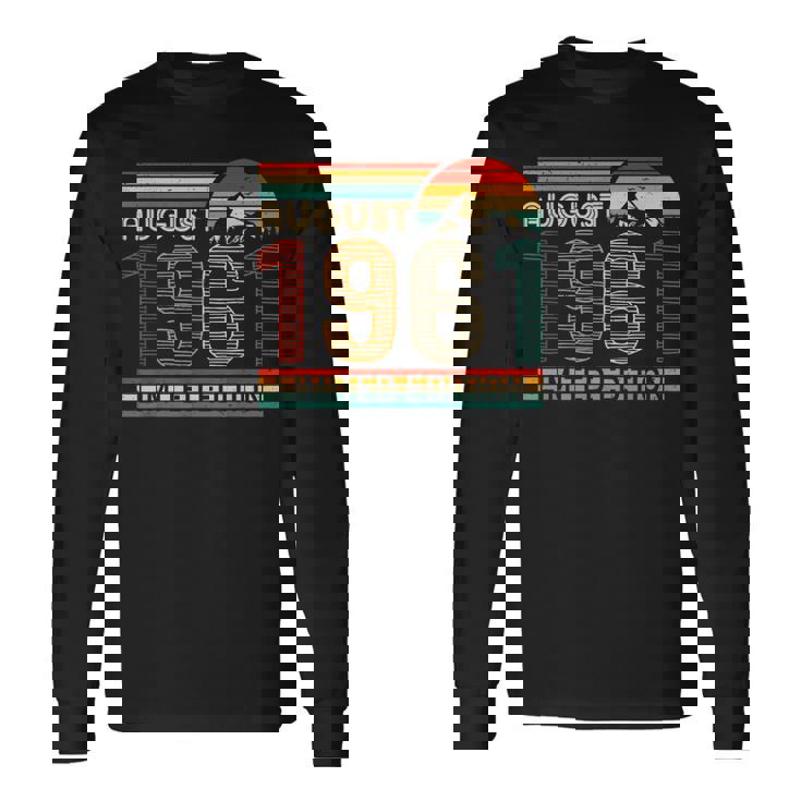 August 1961 Limited Edition Classic 1961Intage Birthday 長袖Tシャツ