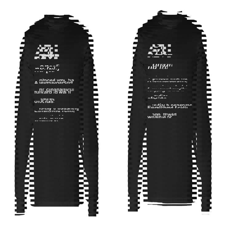 Azul 名前 長袖Tシャツ