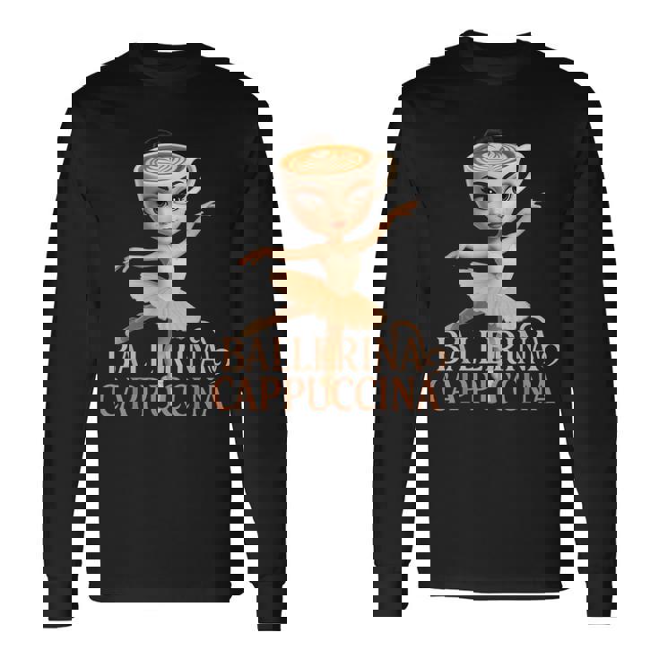 Ballerina Cappuccina Brainrot 長袖Tシャツ