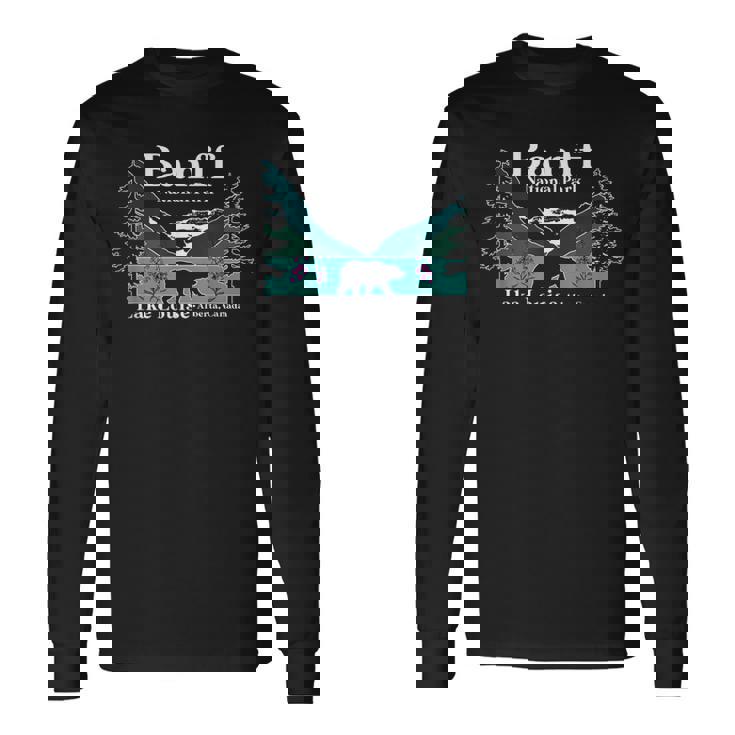 Banff National Park Lake Louise Alberta Canada Bärenberg 長袖Tシャツ