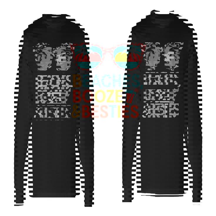 Beaches Booze Besties 夏休み 旅行 ギフト 長袖Tシャツ