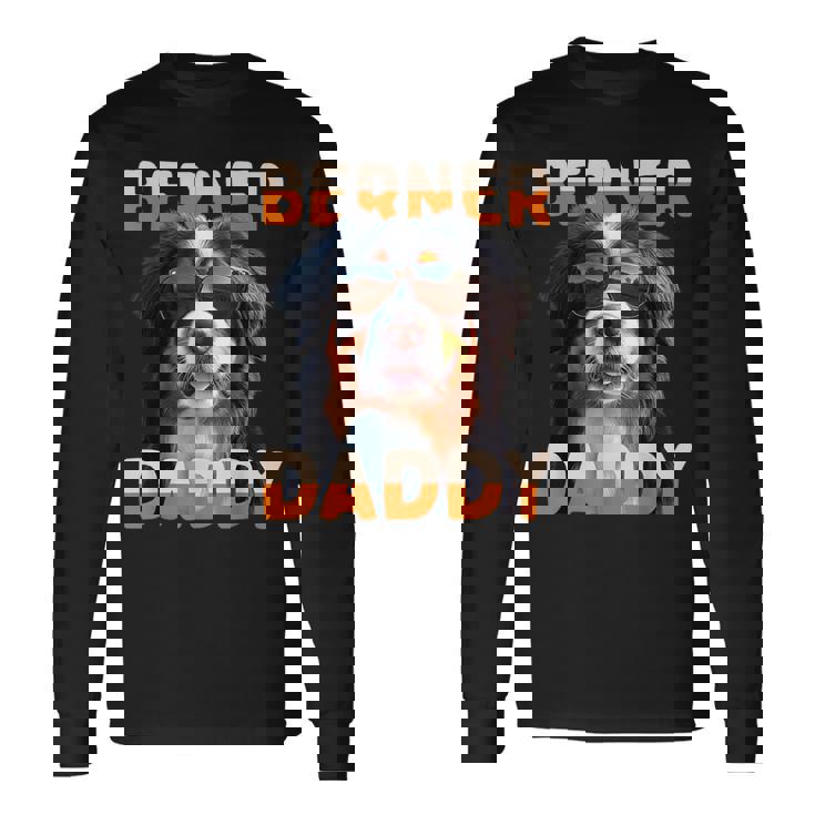 Berner Daddyバーニーズマウンテンドッグ お父さん 犬 お父さん 父の日 バーニーズ お父さん 長袖Tシャツ