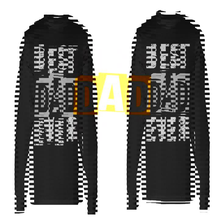 Best Dad Ever ヴィンテージ 父の日 おもしろ お父さん メンズ 夫 長袖Tシャツ