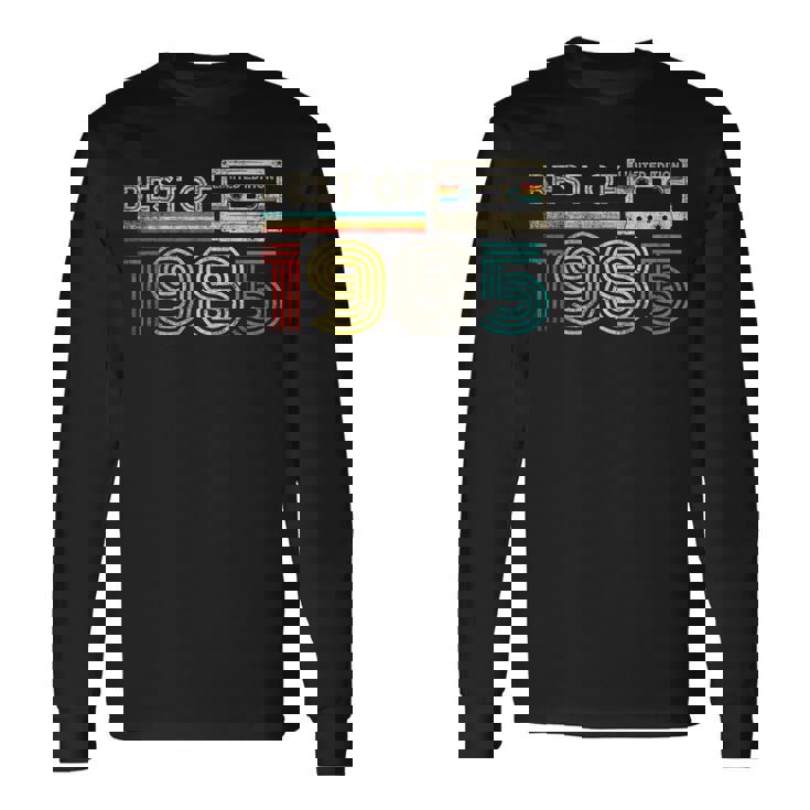 Best Of 1985 Classic Birthday 1985 Cassette Tapeintage 長袖Tシャツ