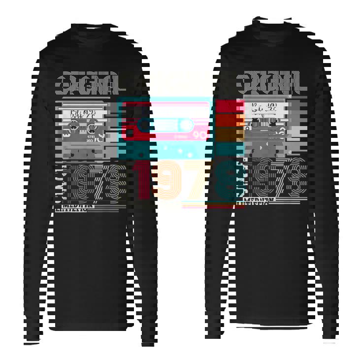 Best Ofintage 1978 45歳の誕生日ギフト メンズ カセット 長袖Tシャツ