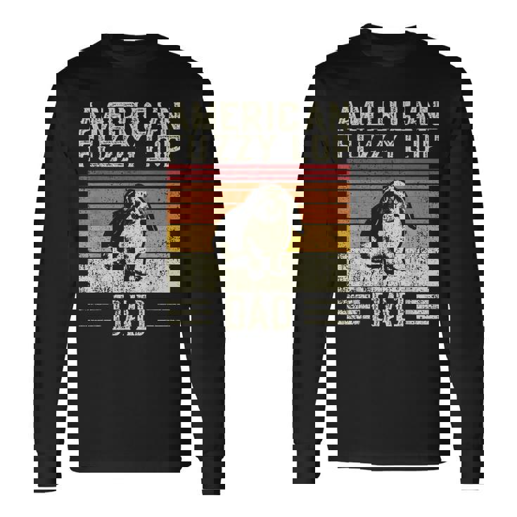 Best Rabbit Dad ヴィンテージアメリカンファジーロップ 長袖Tシャツ