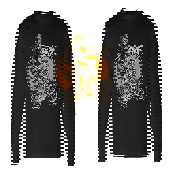 Bmx ライダーバイク 自転車 レーシング キッズ 男の子 長袖Tシャツ