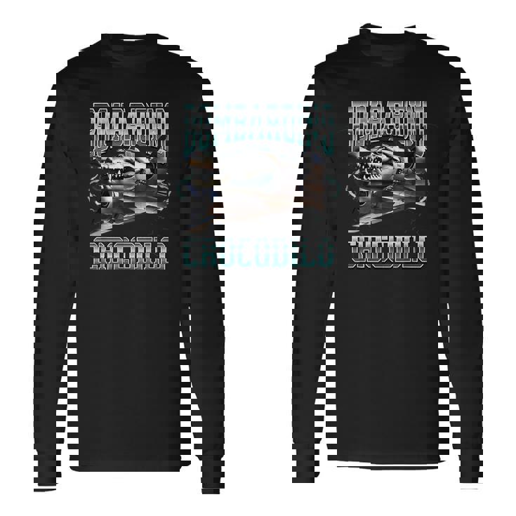 Bombardino Crocodilo Bootleg Brainrot Italiano Brainrot Meme Camiseta de manga larga