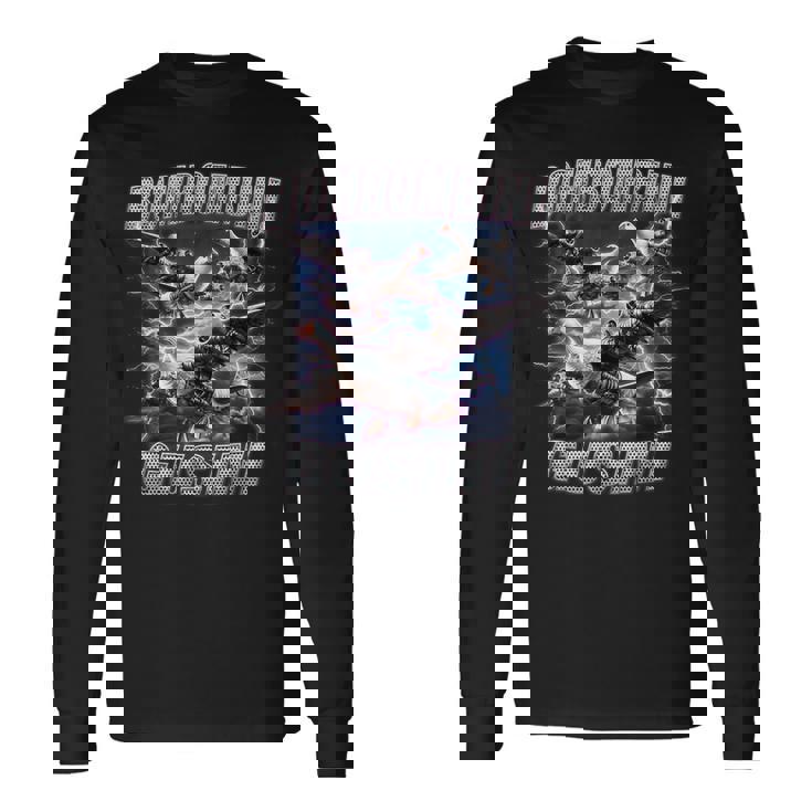 Bombombini Gusini 面白いイタリアンブレインロットミーム 長袖Tシャツ