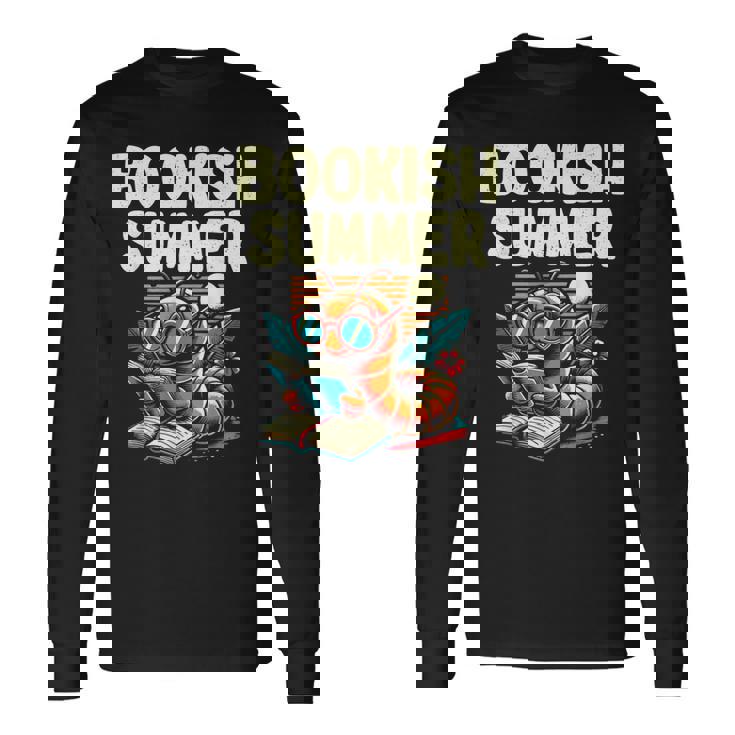 Bookishummer 本 読書本 本の虫 愛書家 長袖Tシャツ