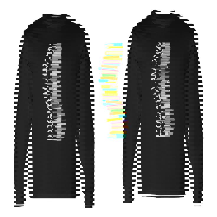 Books Are My Anatomy 背骨ブックワーム 読書 長袖Tシャツ