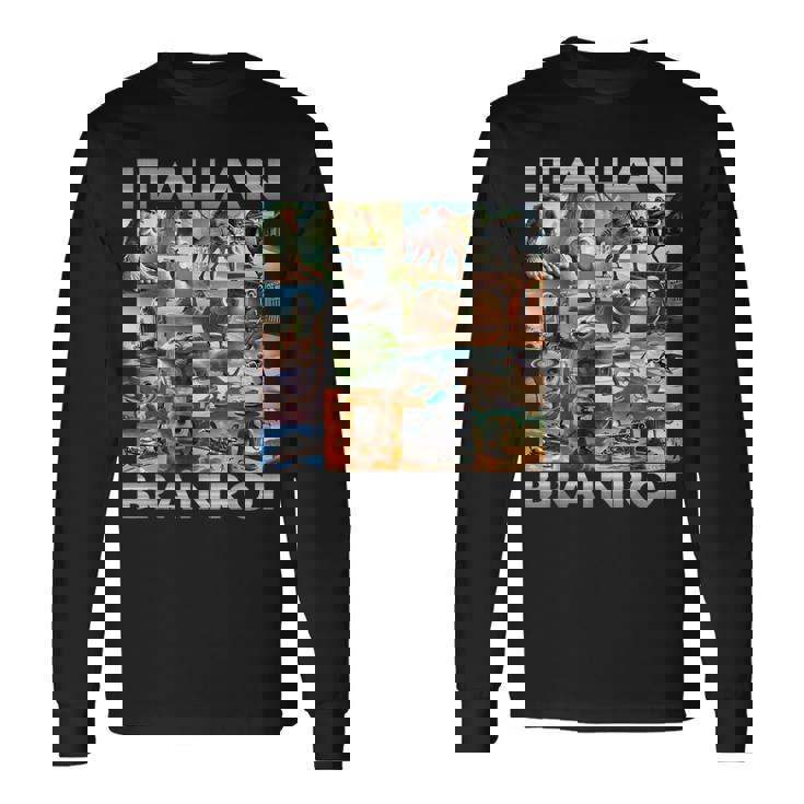 Brainrot Meme イタリアンブレイン 腐敗 イタリアンブレイン 長袖Tシャツ