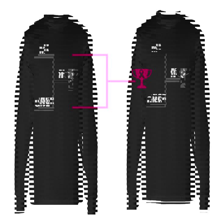 Breast Cancer Me Winner ブラケット インスピレーショナル啓発ギフト 長袖Tシャツ