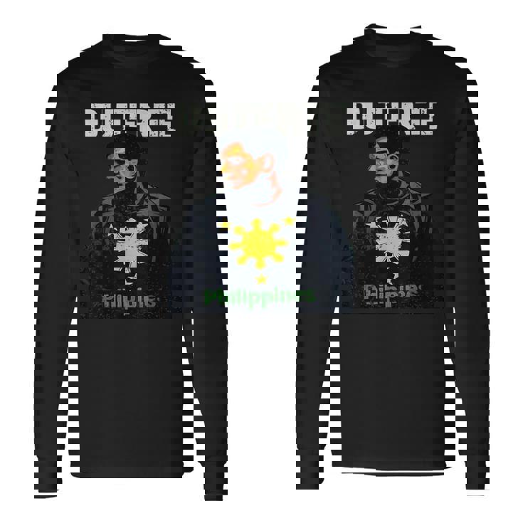 Bring Him Home ロドリゴ・ドゥテルテ フィリピン国旗 長袖Tシャツ