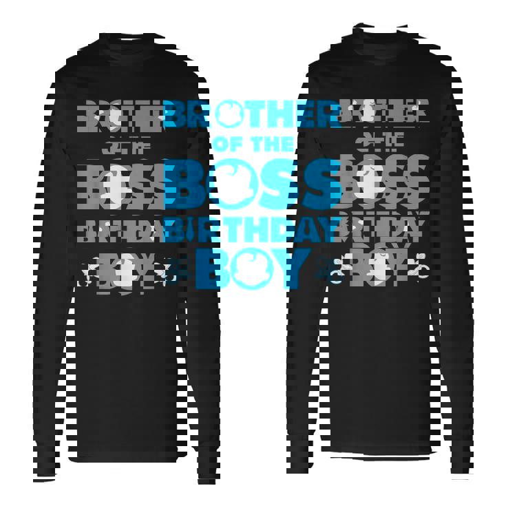 Brother Of The Boss 誕生日 男の子 赤ちゃん 家族 デコレーション 長袖Tシャツ