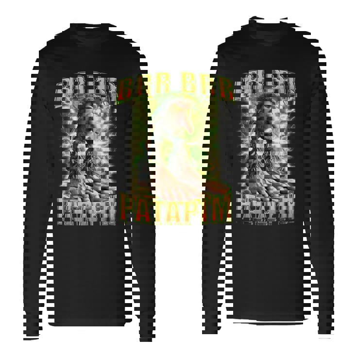 Brr Brr Patapim Divertido Italiano Meme Brainrot Patapim Humor Camiseta de manga larga