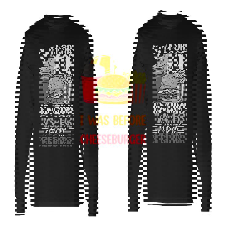 Burger メンズ レディース チーズバーガー ファーストフード バーガー愛好家 長袖Tシャツ