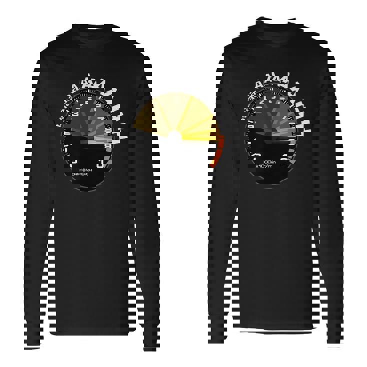 Bwaaah レーシングタコメーター 面白い車愛好家 Revving Heart 長袖Tシャツ