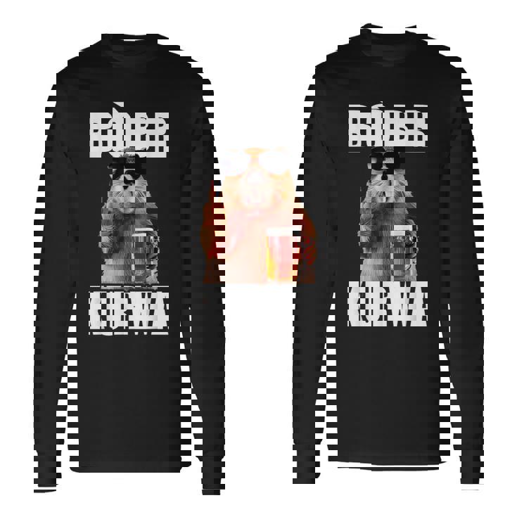 Bâbr クルワ ボバー マッチングビール Bâbr 長袖Tシャツ