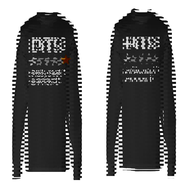 B型肝炎ワンスター評価肝炎啓発月間 長袖Tシャツ