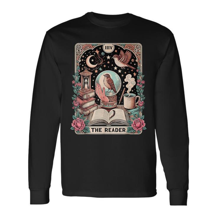 Camisa Con Cartas De Tarot De The Reader Divertida Amante De Los Libros Camiseta de manga larga