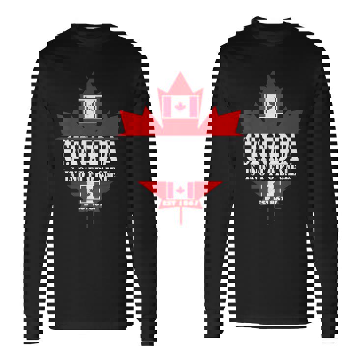 Canada Is Notale 1867 Dad Flag ゴルフビーバー 面白い帽子 長袖Tシャツ