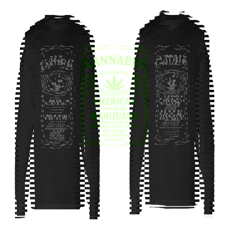 Cannabis アメリカグレード マリファナ インディカ サティバウィード 長袖Tシャツ